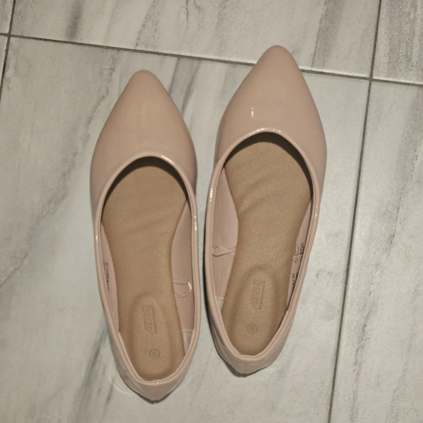 Ardene Comfort Foam Pink Pointed Toe Ballet Flats - Size 8
