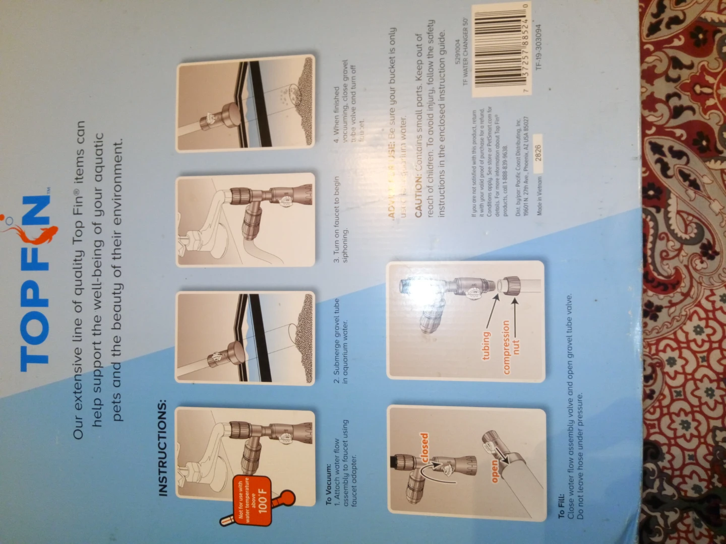 TOP FIN 50' Aquarium Water Changer - photo 3