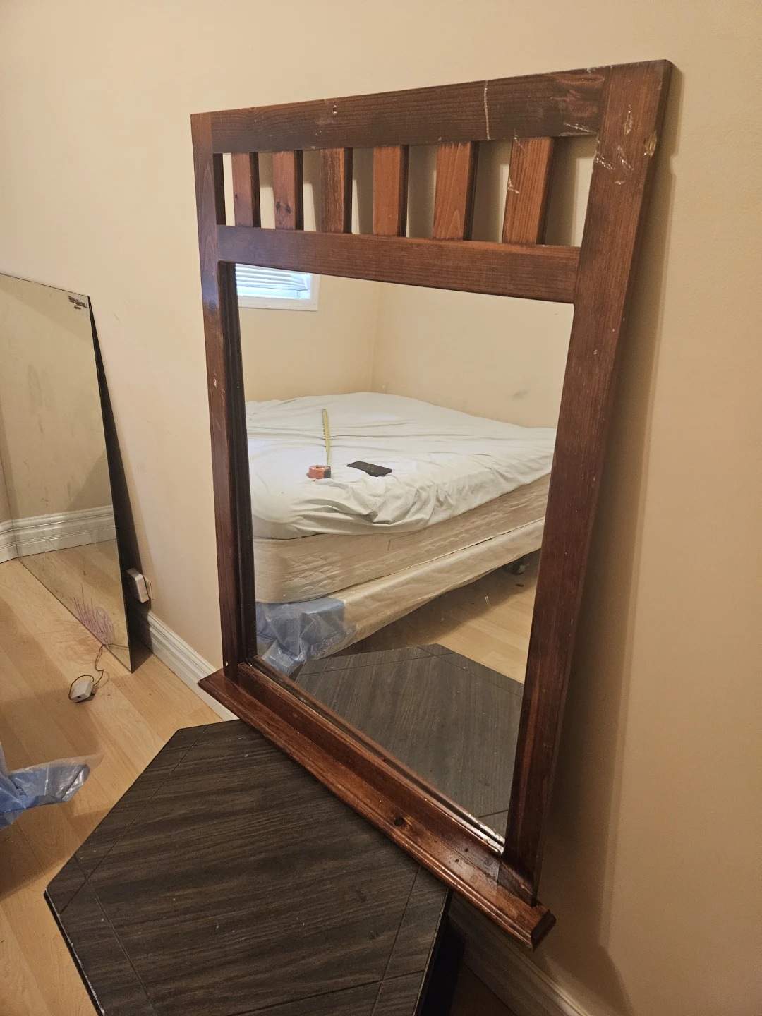 Wooden Framed Mirror - photo 3