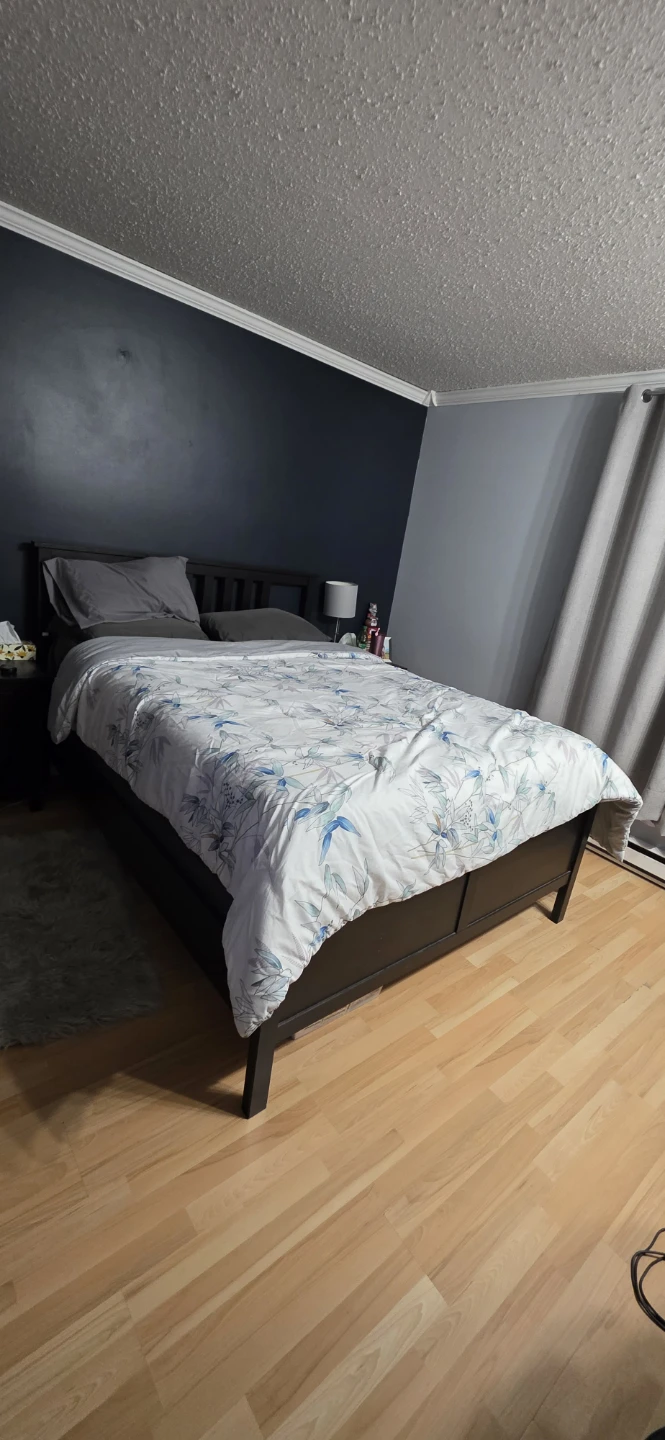 IKEA HEMNES Queen Bed Frame - Black-Brown - photo 2