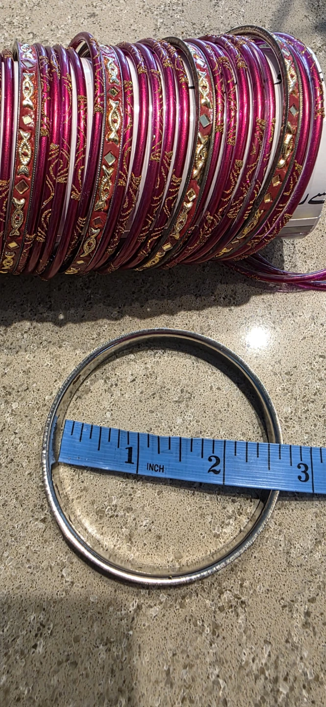 Set of Decorative Pakistani/Indian Glass Bangles