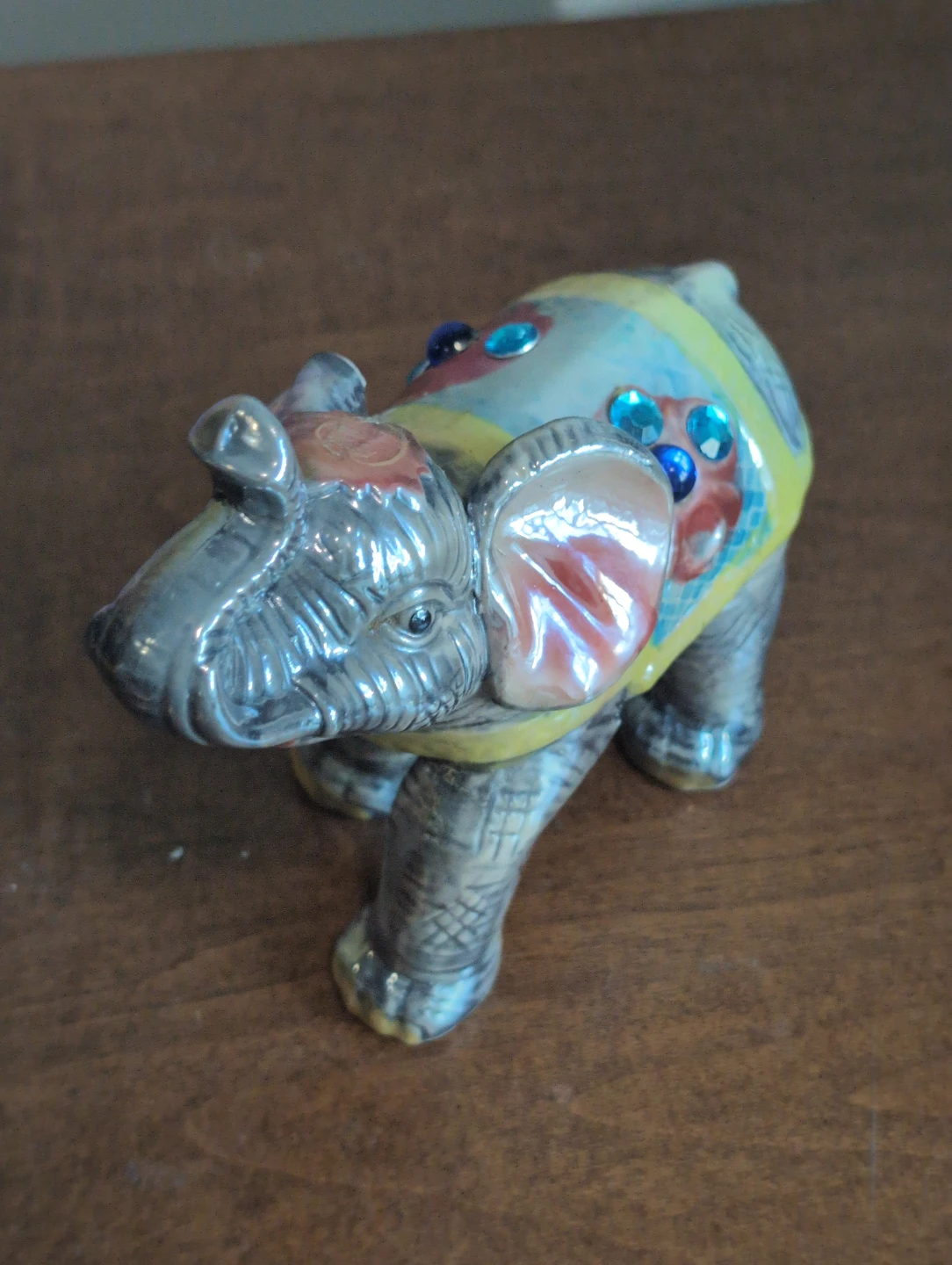 Decorative Elephant Figurine with Jewels - photo 2