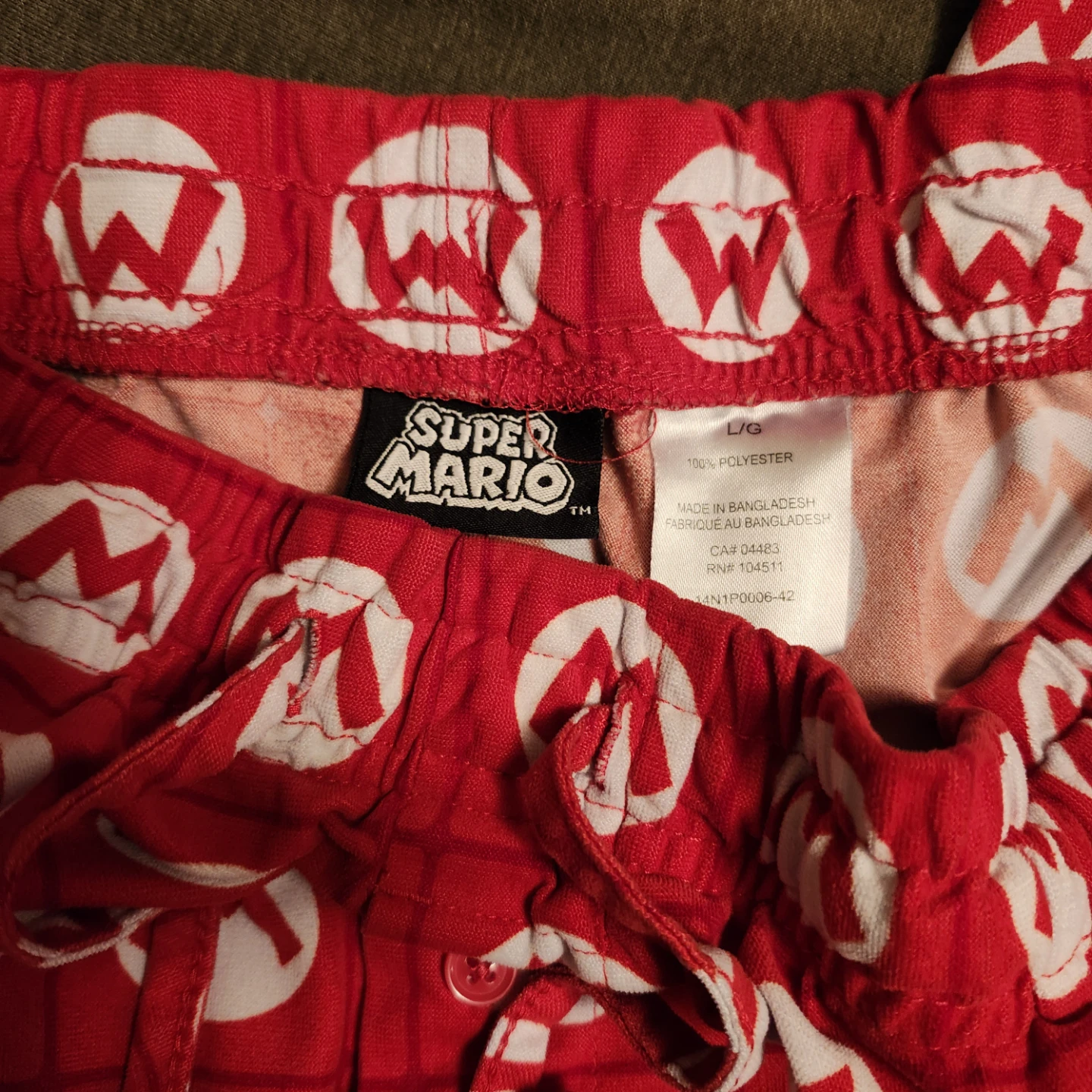 Super Mario Pajama Pants L/G - photo 3