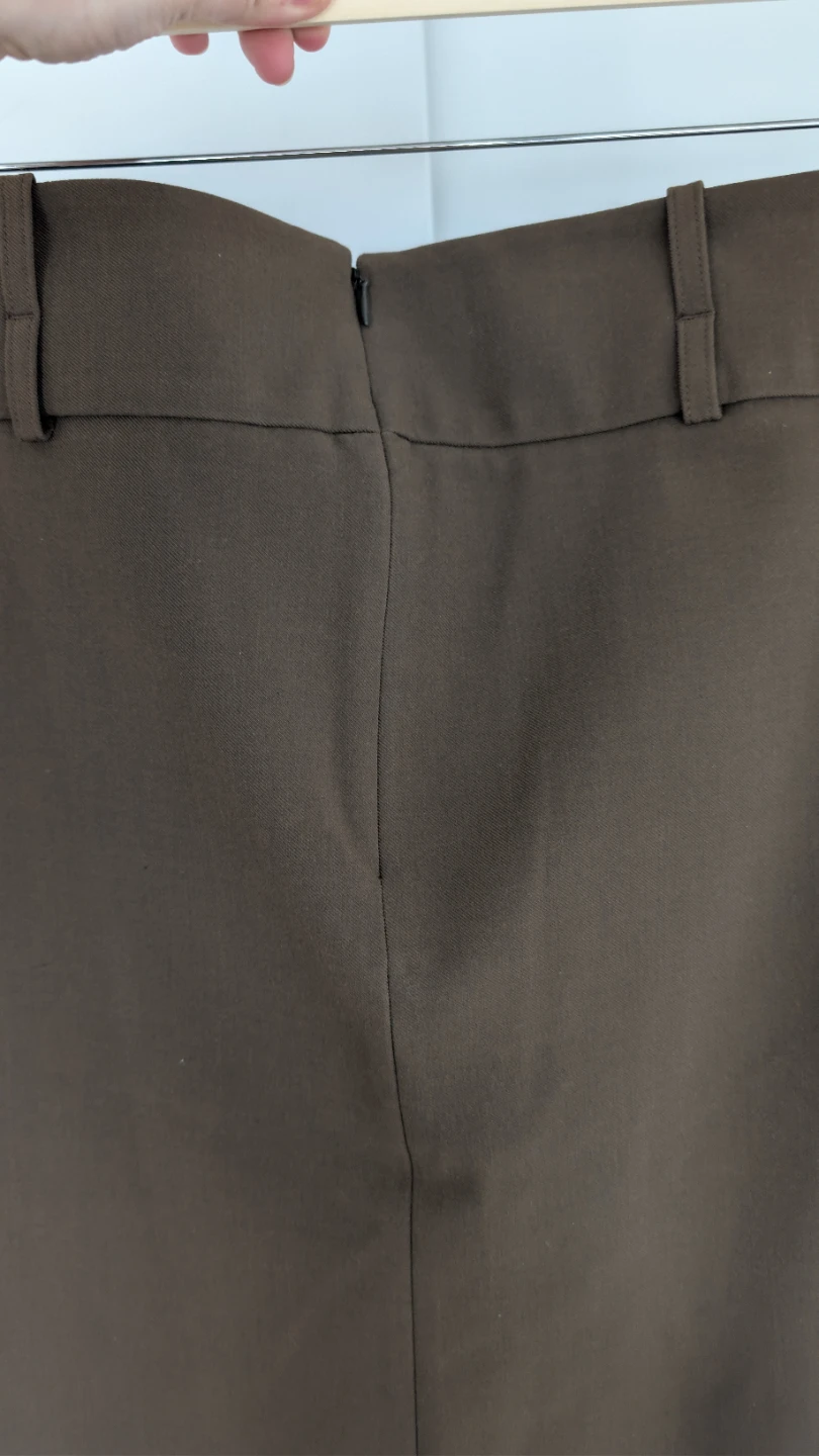 Oak + Fort Brown Pleated Skirt Size 8 - photo 2