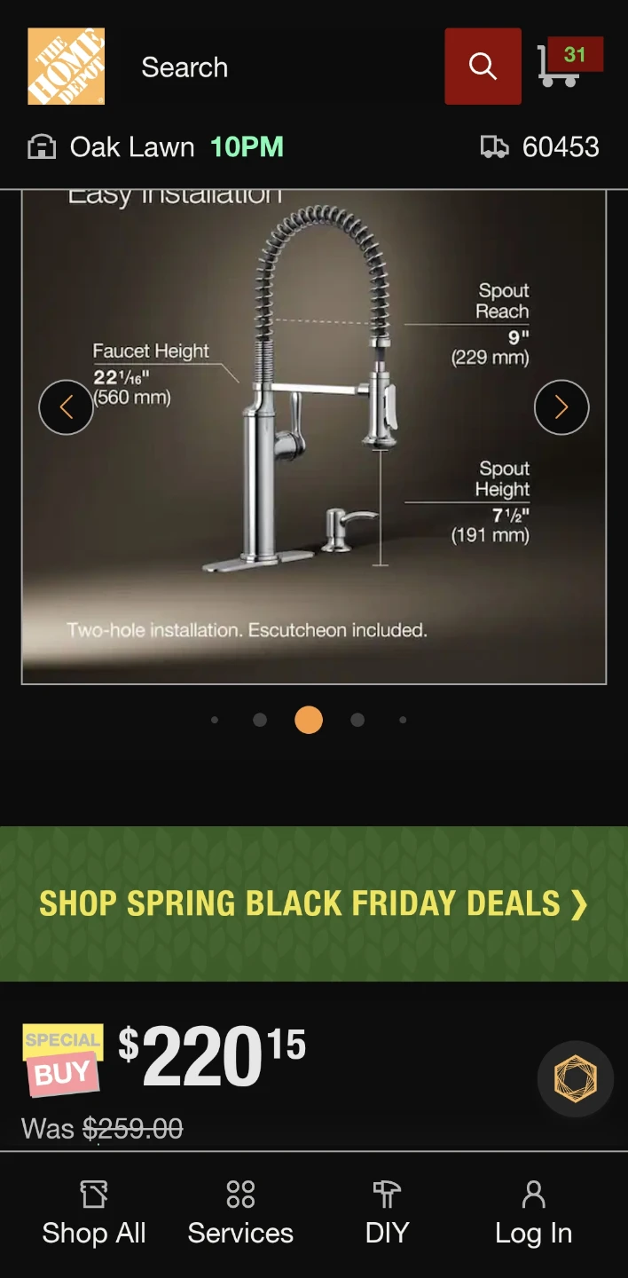 Kohler Sous Pull-Down Kitchen Faucet with Soap Dispenser - photo 3
