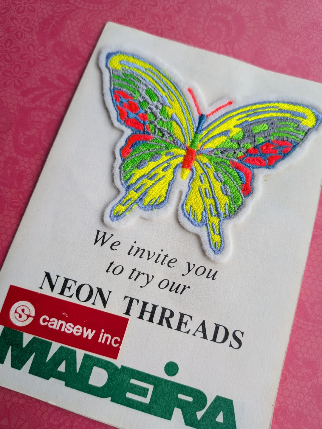 Madera Neon Threads Butterfly Patch - photo 2