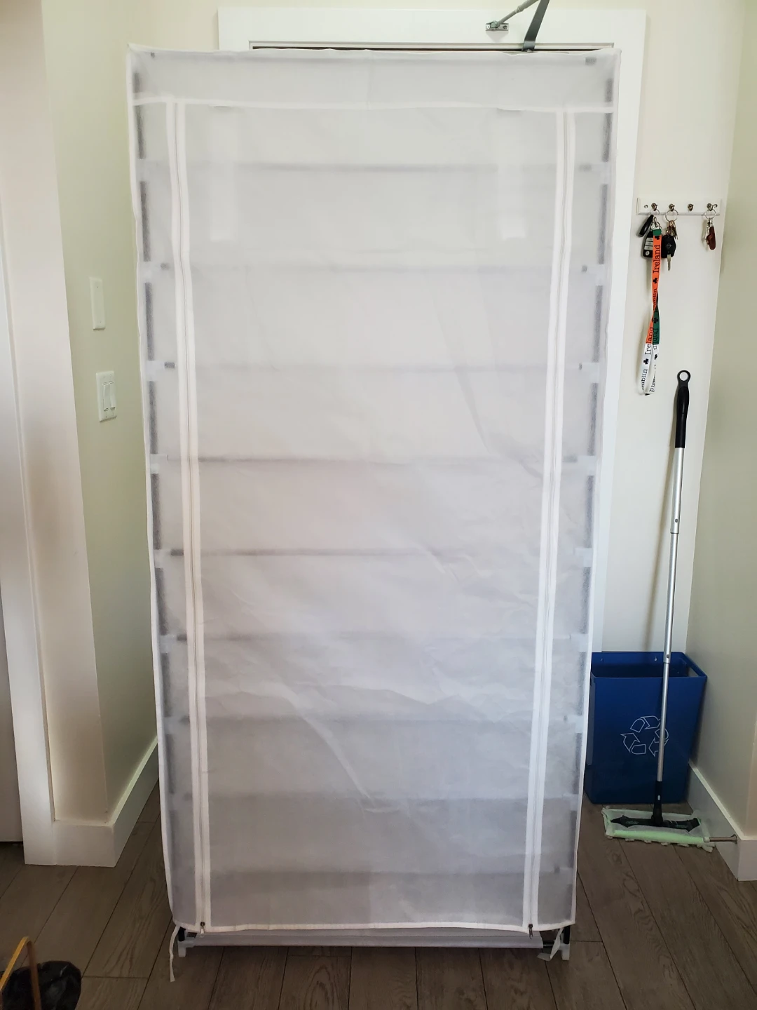 10-Tier Shoe Rack with Cover - photo 2