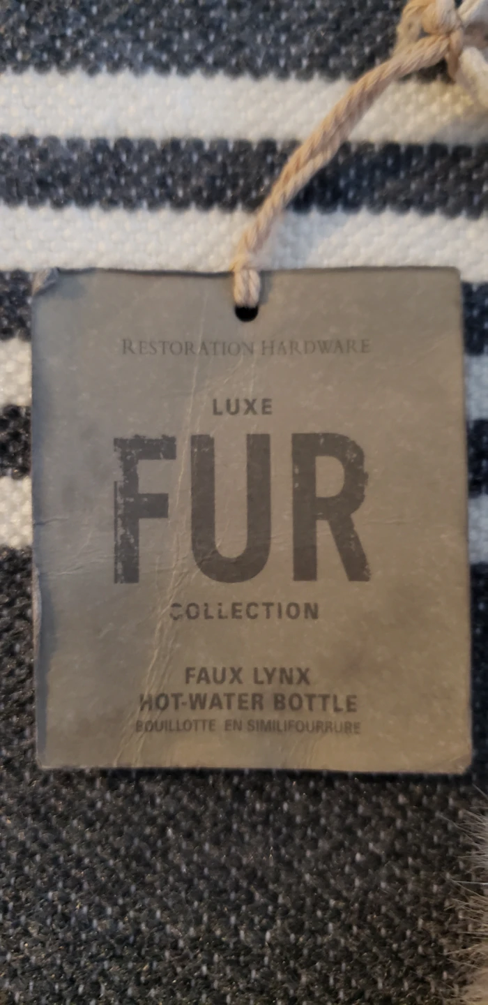 Restoration Hardware Luxe Faux Lynx Hot-Water-Bottle Covers - photo 2