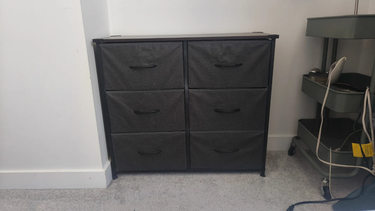 6-Drawer Fabric Dresser Storage Organizer