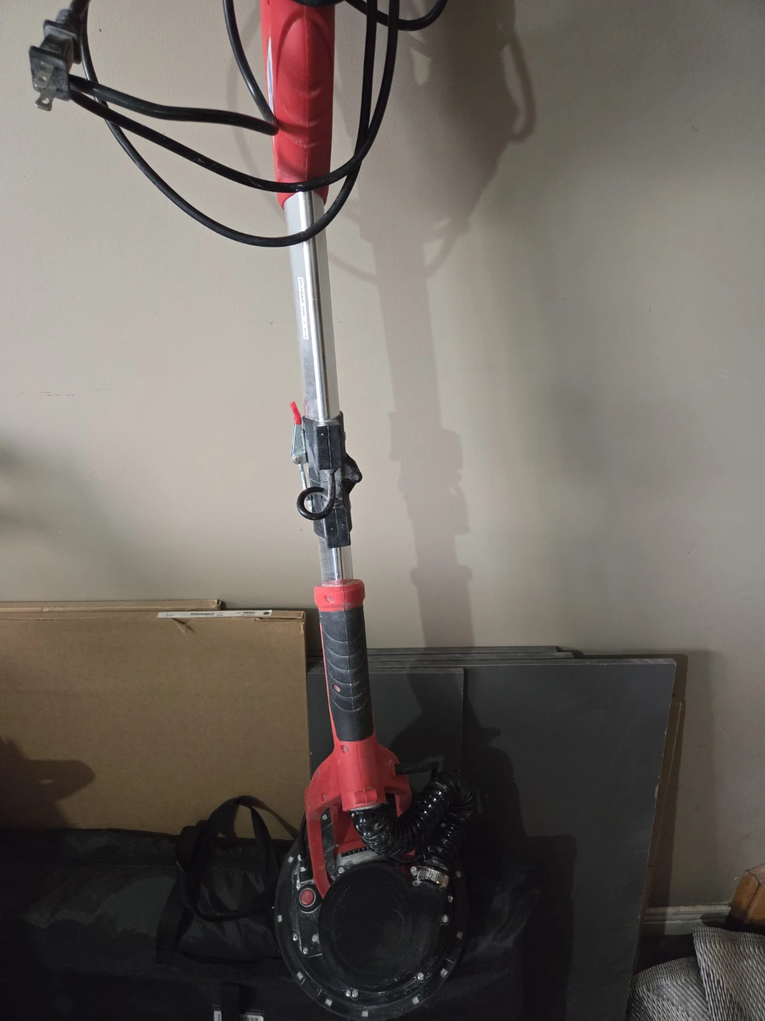 Red Electric Drywall Sander with Hose - photo 2