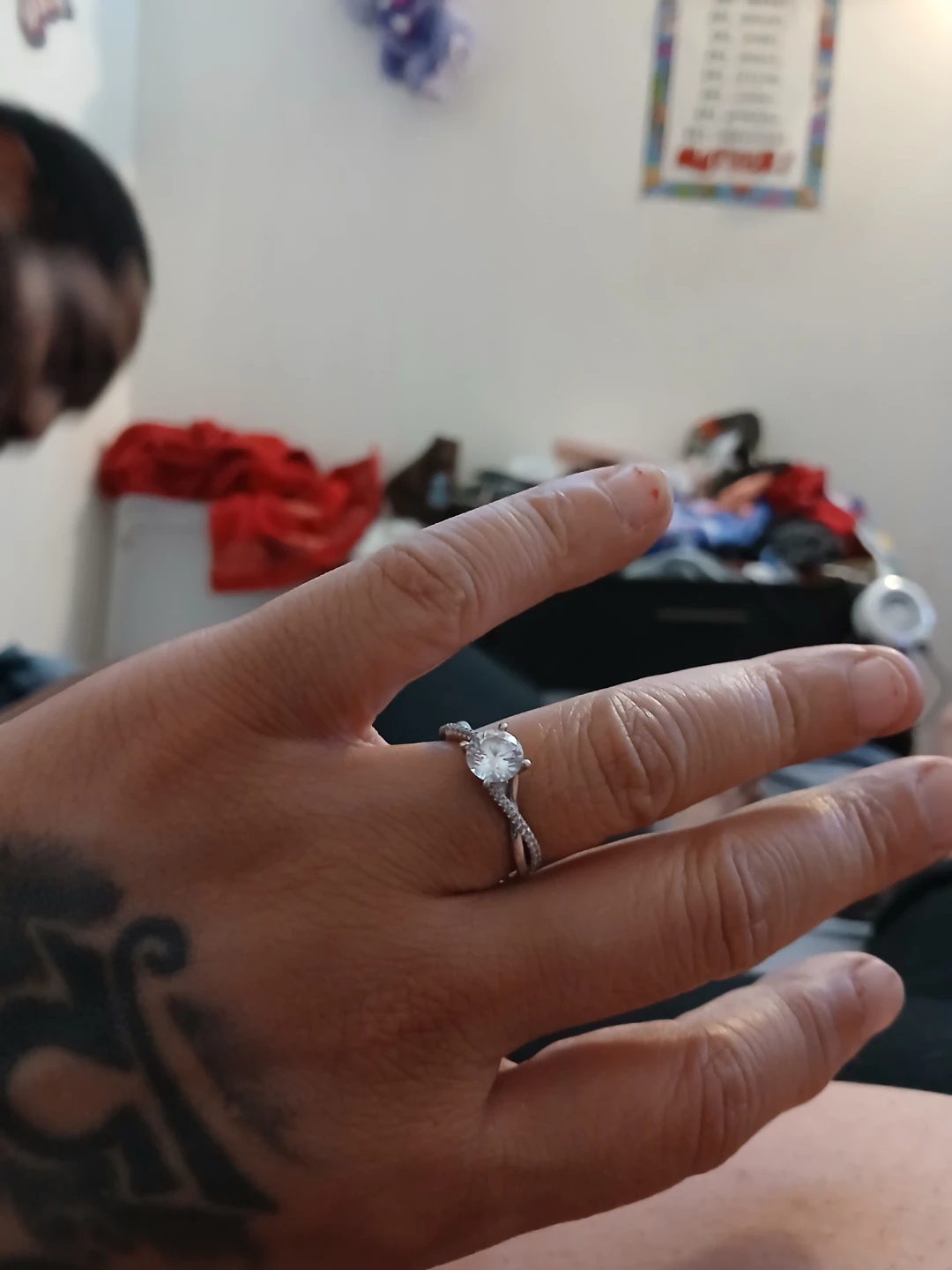 Twisted Band Engagement Ring