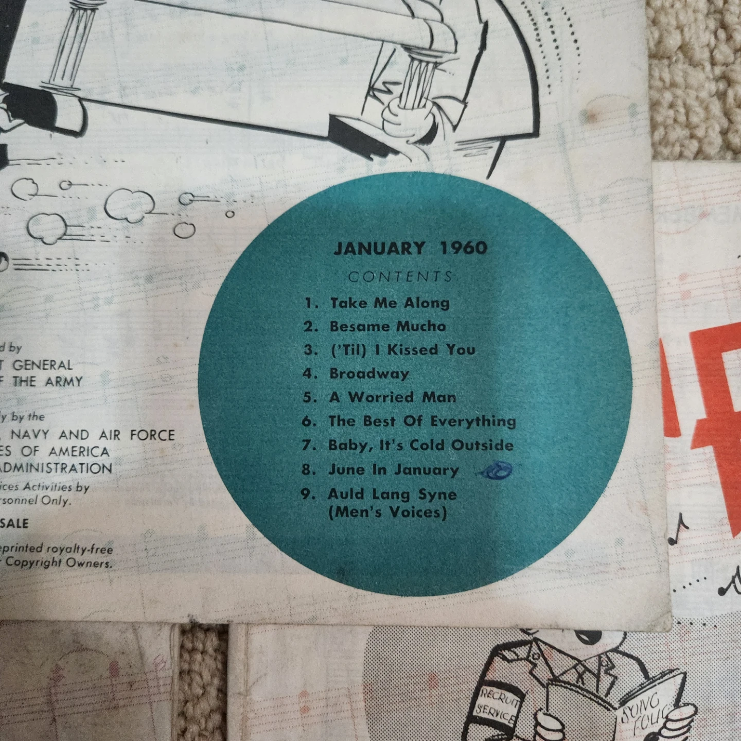5- Armed Forces Song Folio Magazines (1958-1960) - photo 4