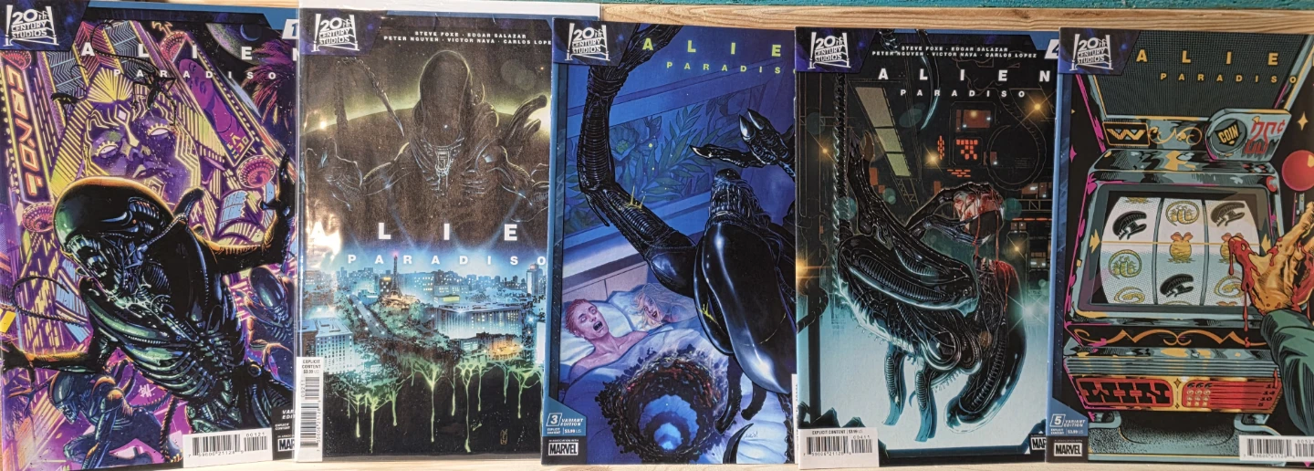 Alien Paradiso Comic Book Lot