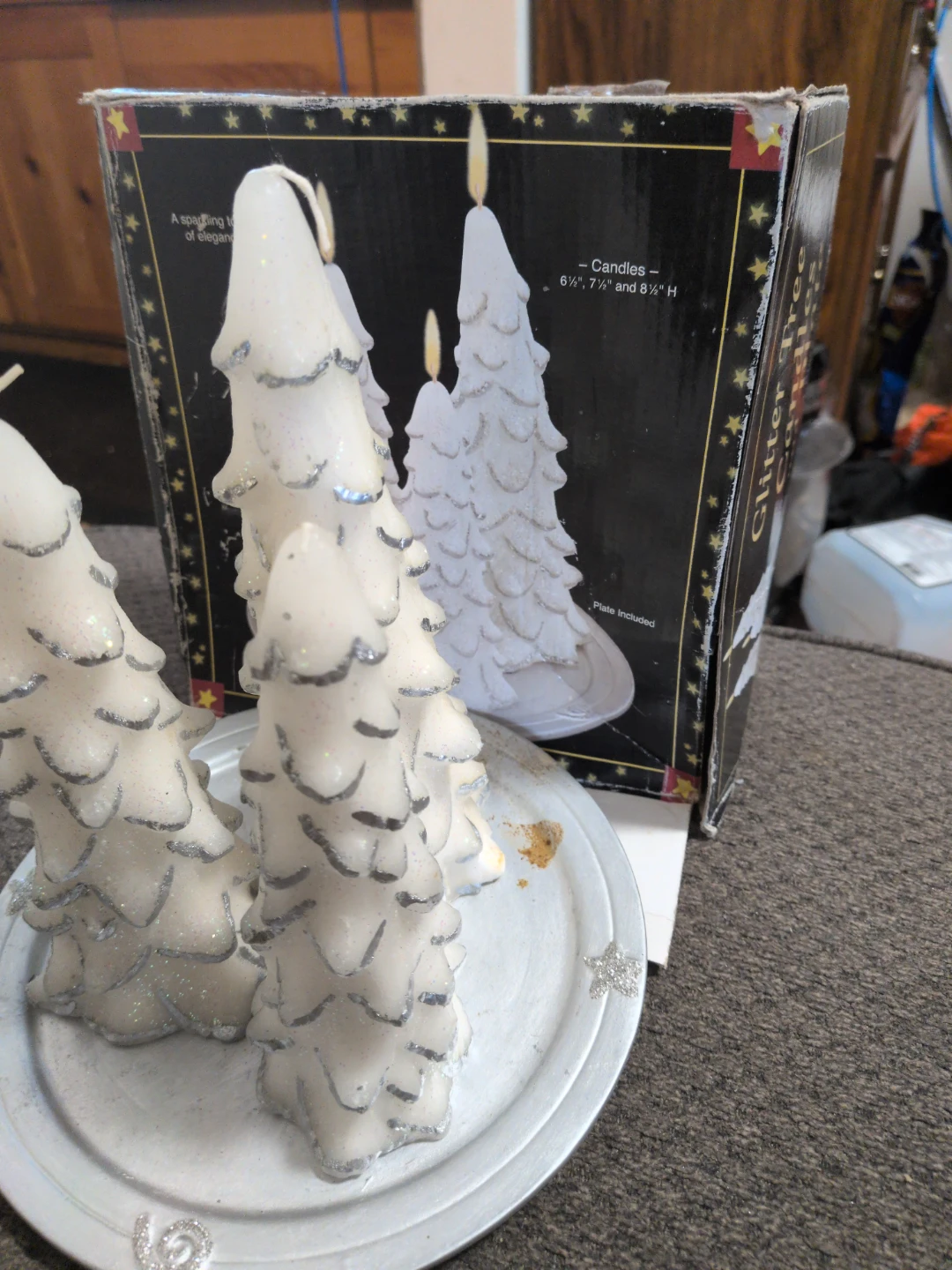 Glitter Tree Candles Set - photo 3