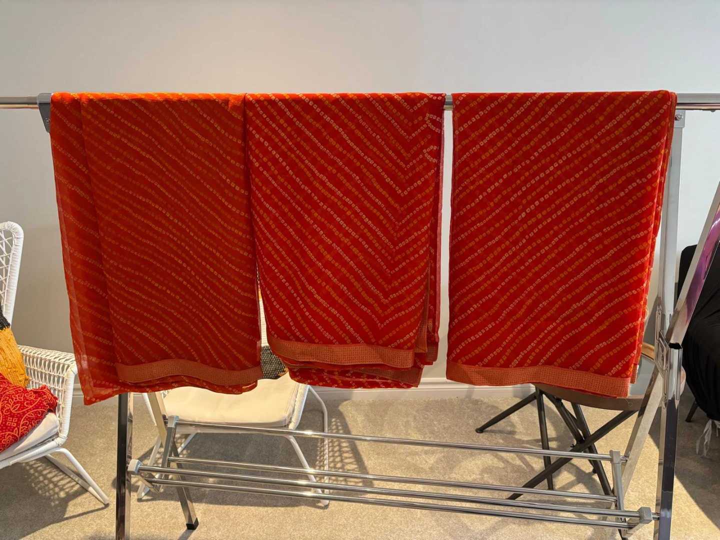 Orange Chunri Saree
