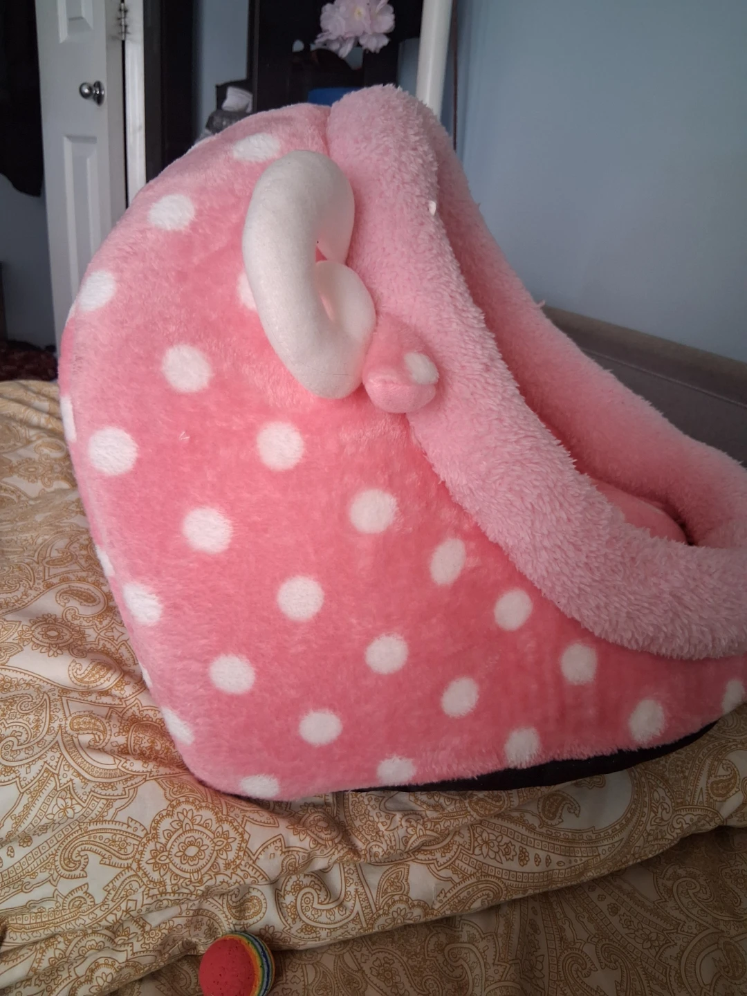 Pink Polka Dot Pet Bed - photo 2