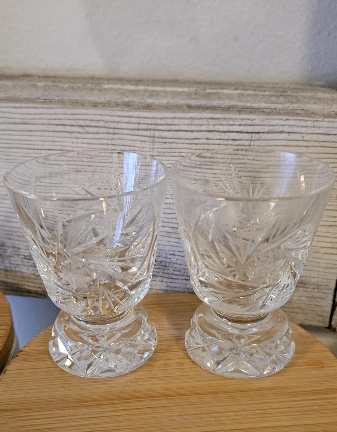 Crystal shot glasses