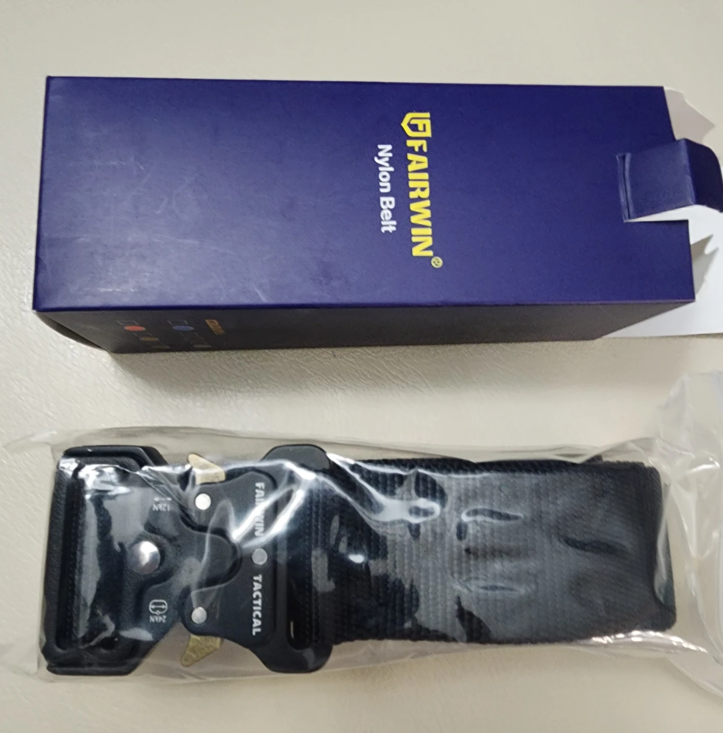 FAIRWIN Nylon Tactical Belt with Metal Buckle