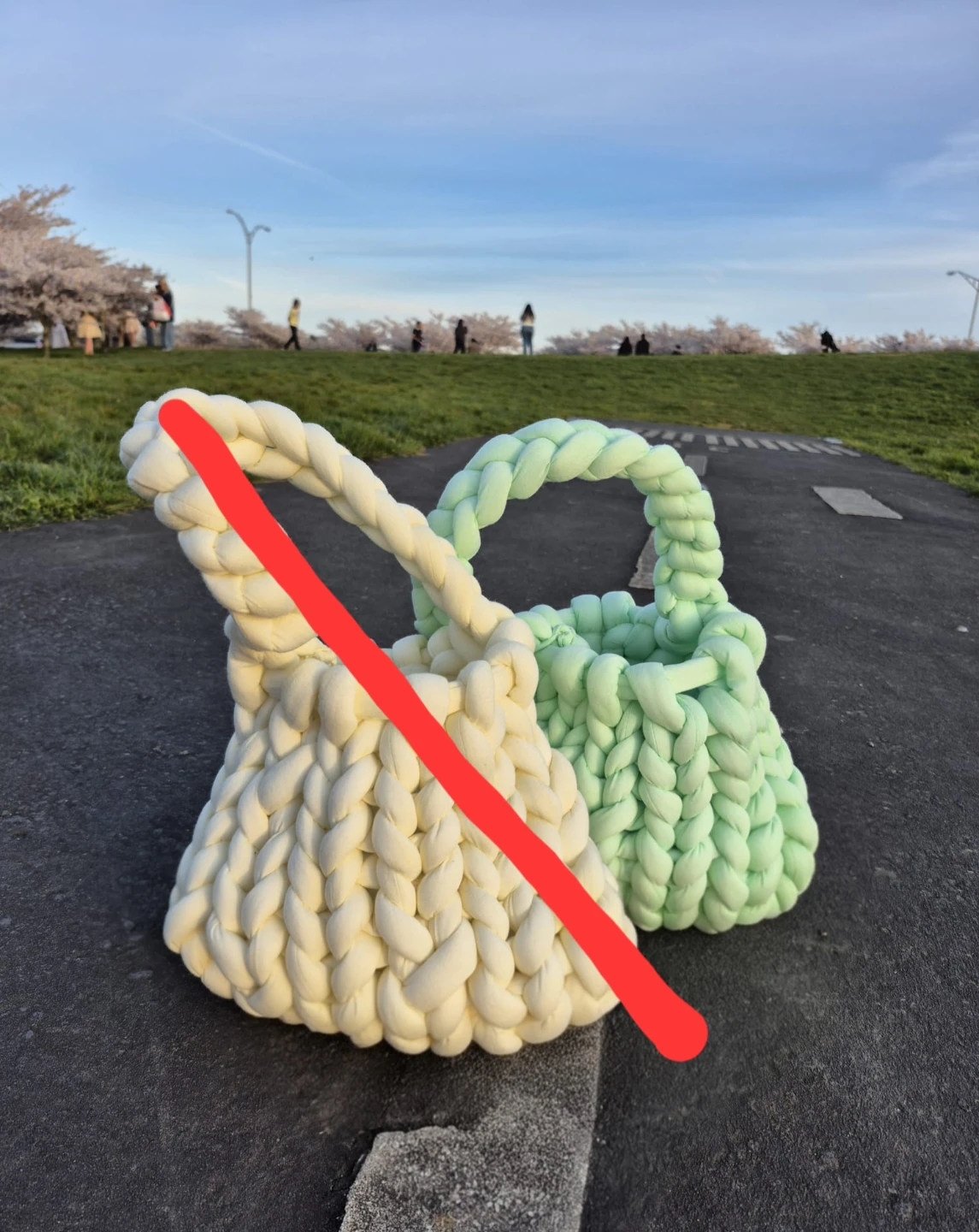 Chunky Knit Tote Bag