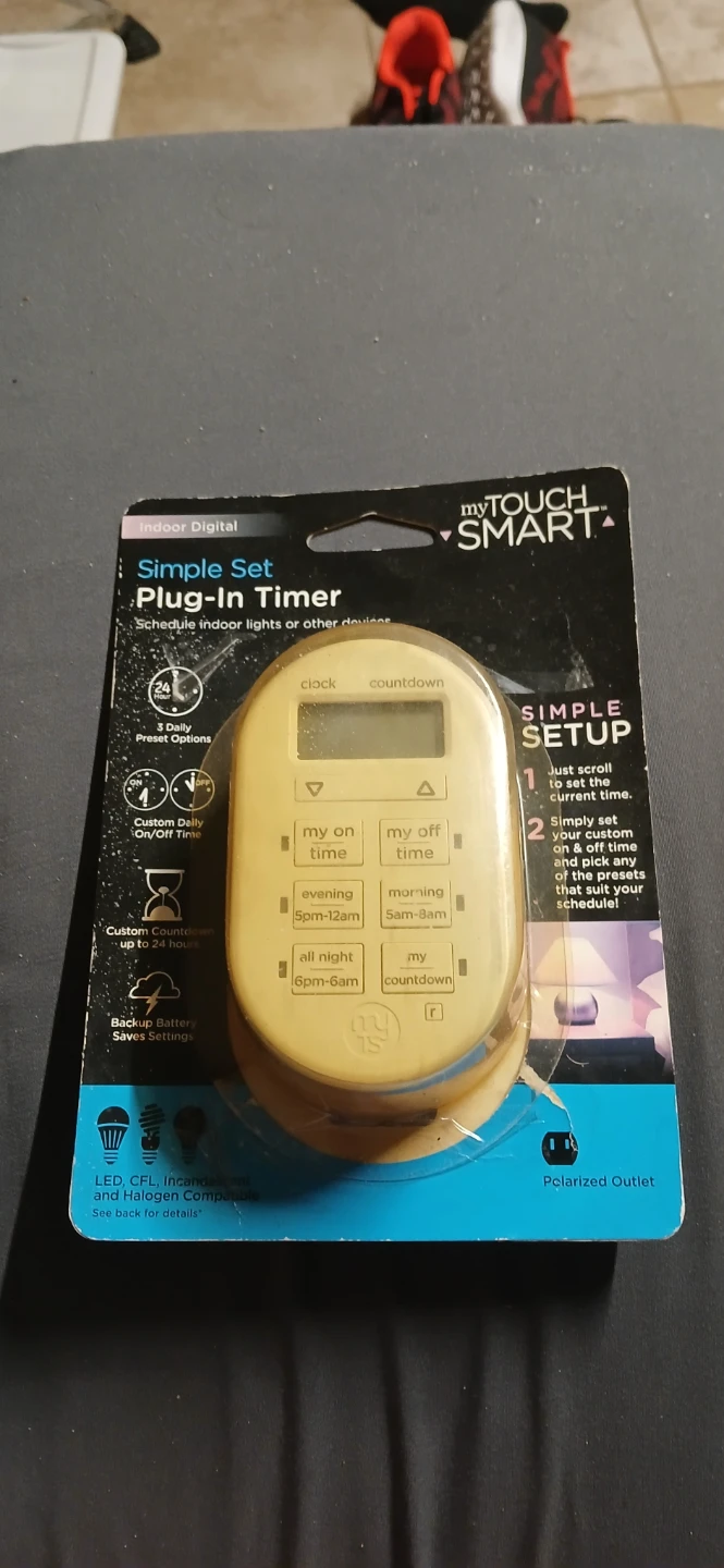 myTOUCH SMART Simple Set Plug-In Timer