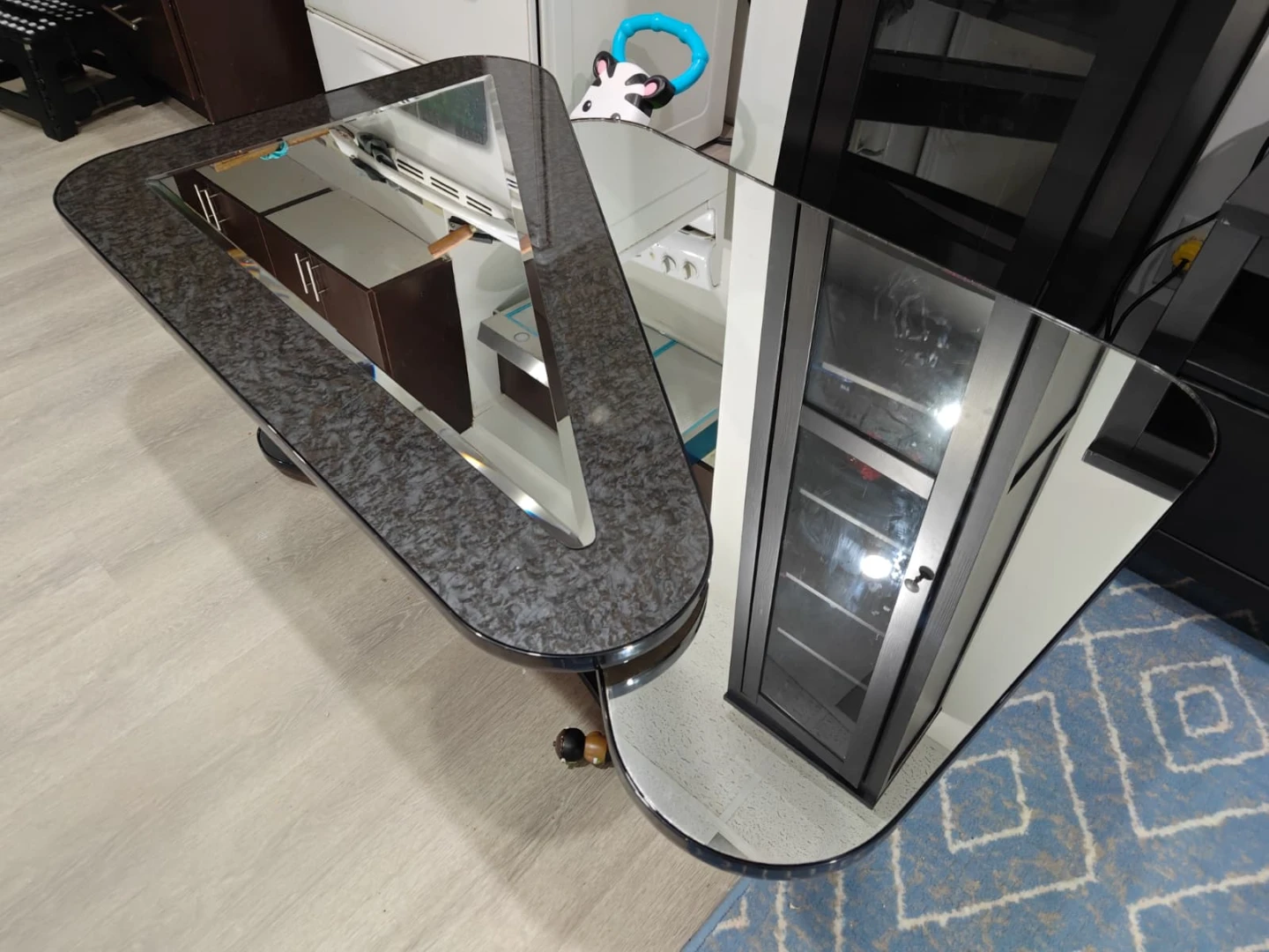 Modern Glass and Chrome Coffee Table - photo 4
