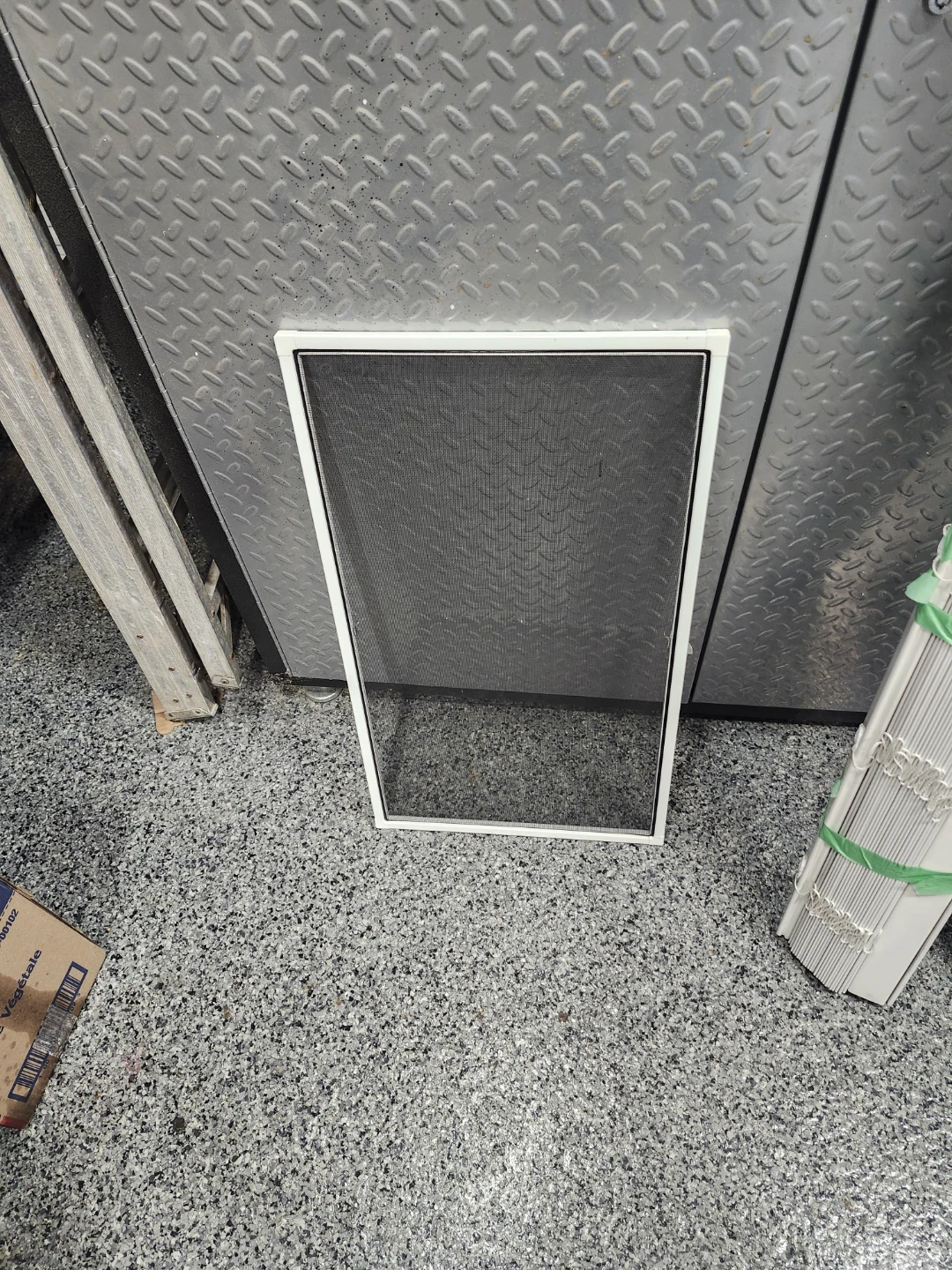 White Window Screen