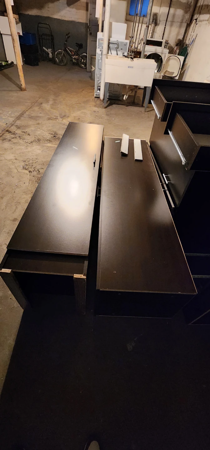 Dark Brown Storage Cabinet Unit - photo 4