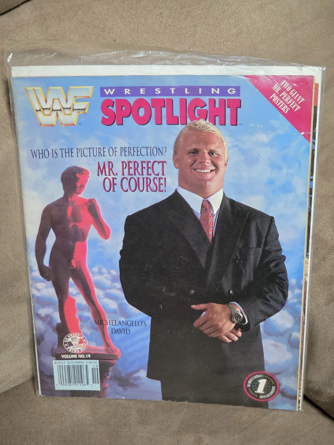 Vintage WWF Wrestling Spotlight Magazine featuring Mr. Perfect