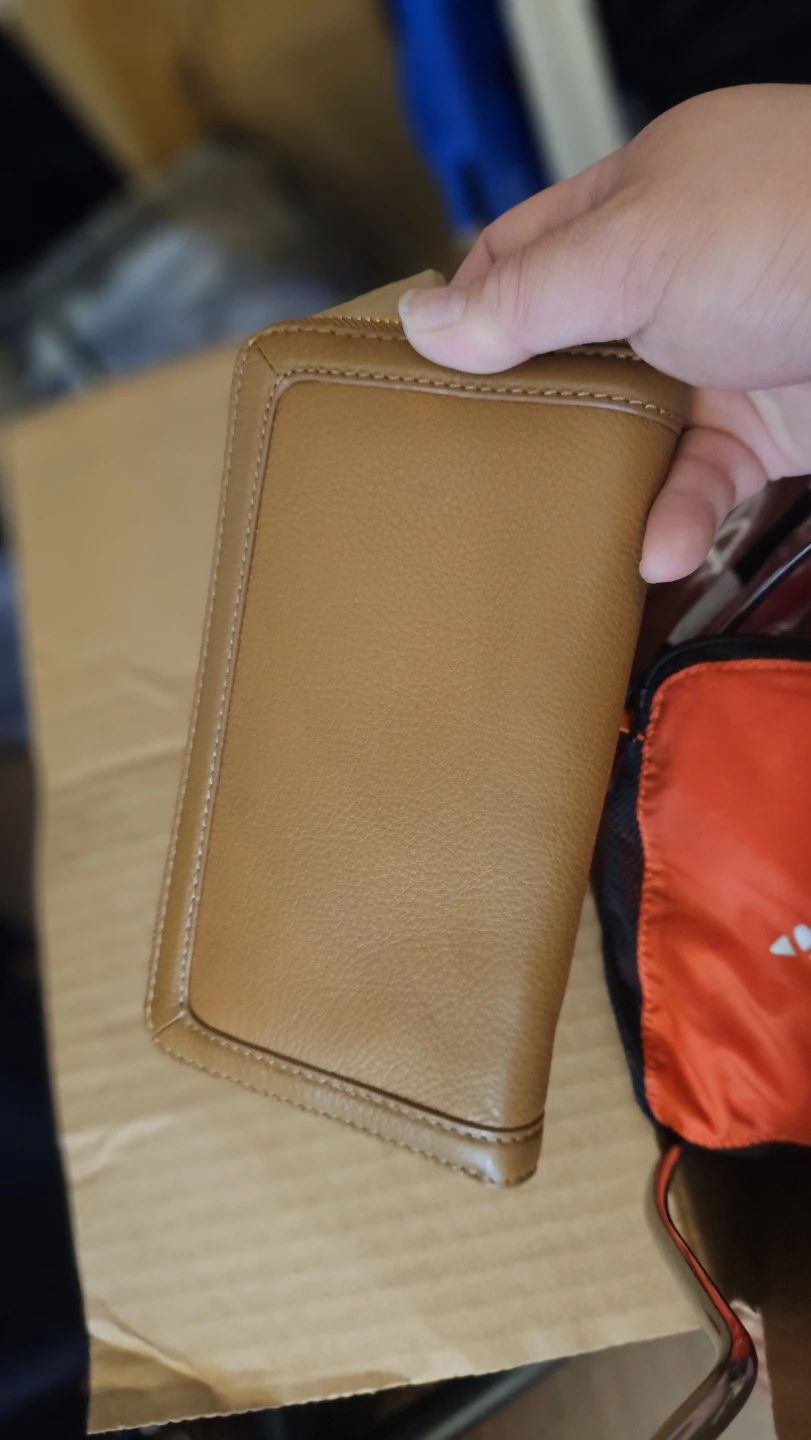 Genuine Tory Burch Brown Leather Zip Around Wallet - photo 5