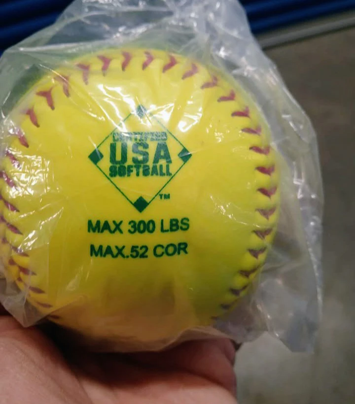 MacGregor Yellow Synthetic Cover Softball - photo 2