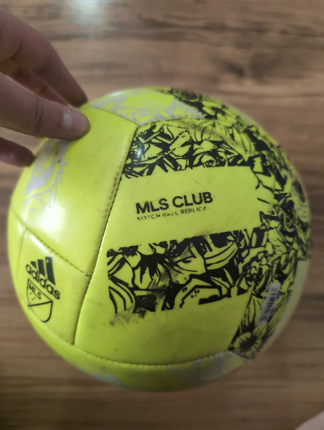 Adidas MLS Club Match Ball Replica Ball signed by commissioner