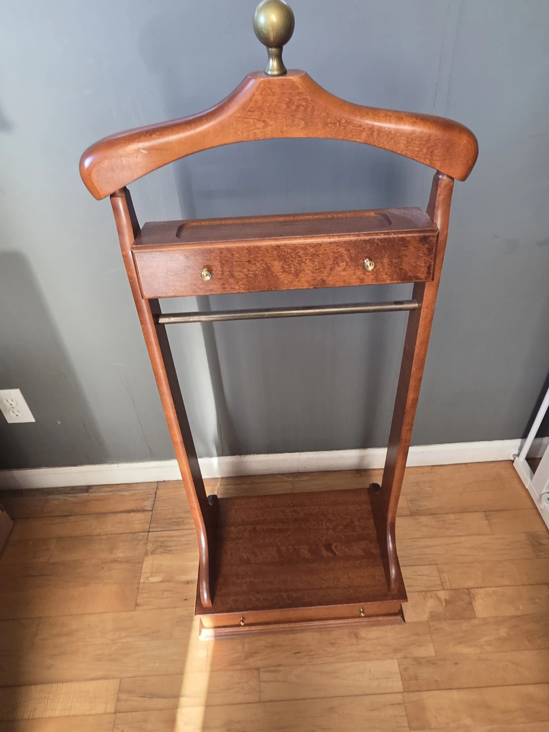 Wooden Valet Stand with Tray