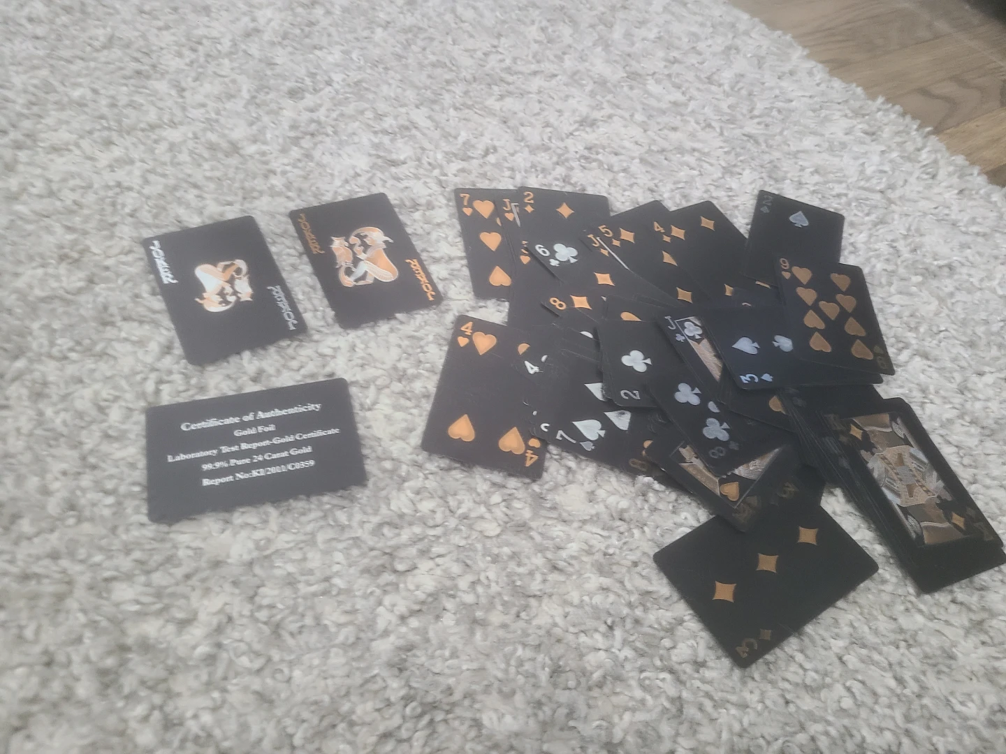 Gold Foil Playing Cards with Certificate of Authenticity - photo 3