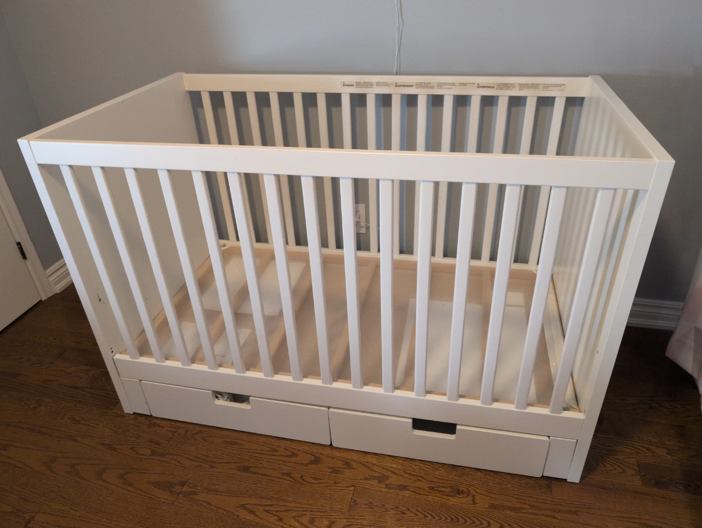 White Baby Crib with Drawers - Ikea Stuva Crib