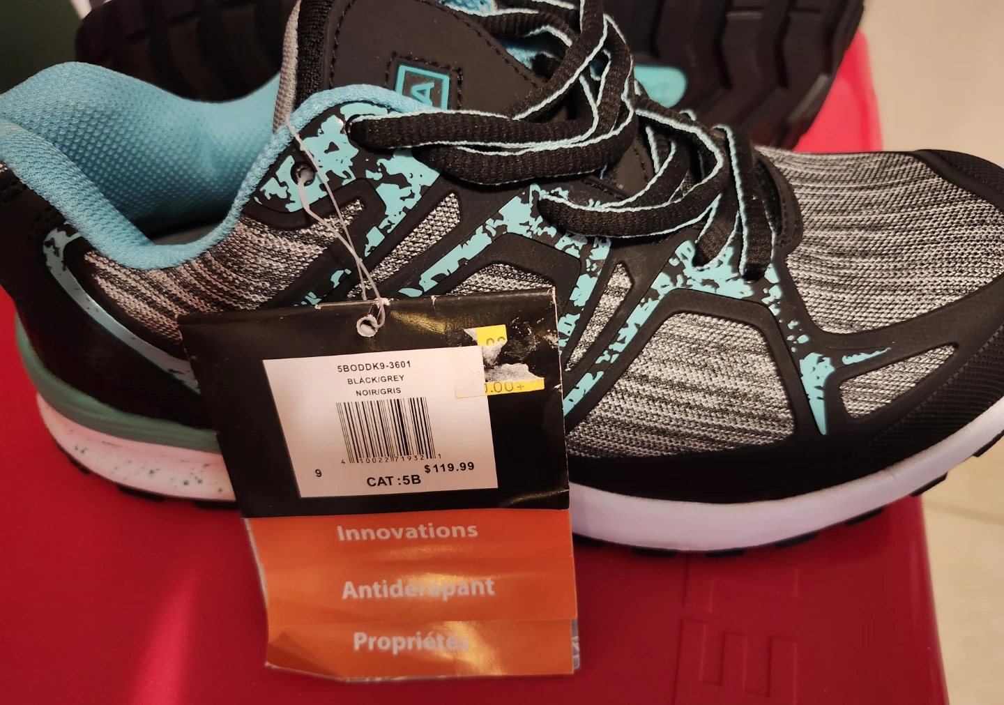 Dakota Black Grey Athletic Shoes