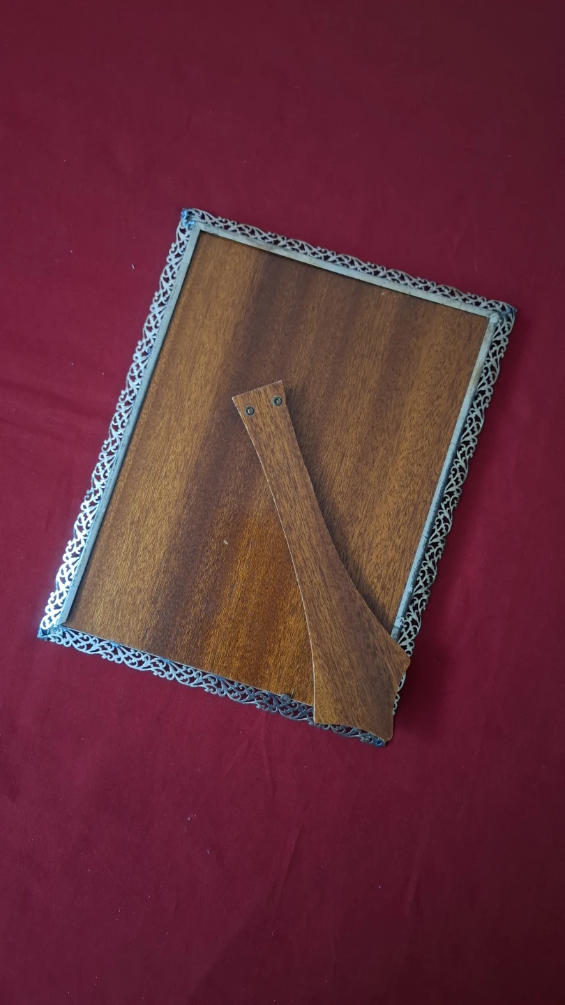 Vintage Ornate Silver Tone Photo Frame - photo 5