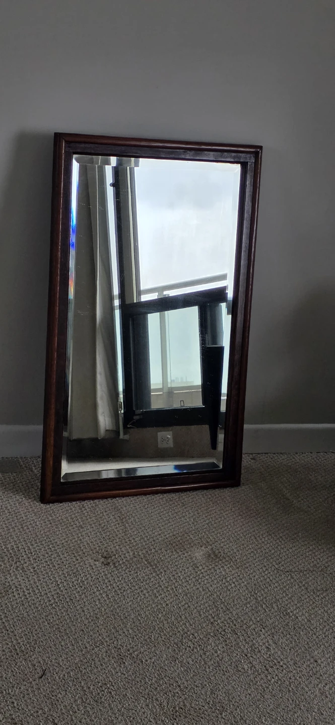 Wooden Framed Wall Mirror