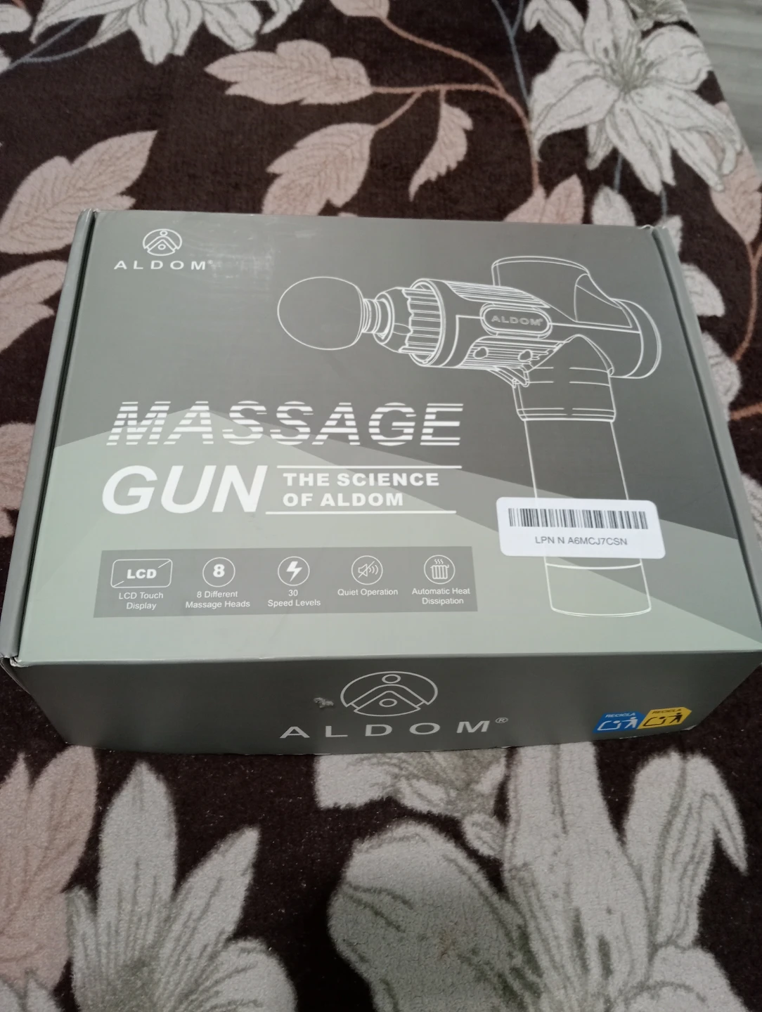 Aldom Massage Gun with 8 Attachments
