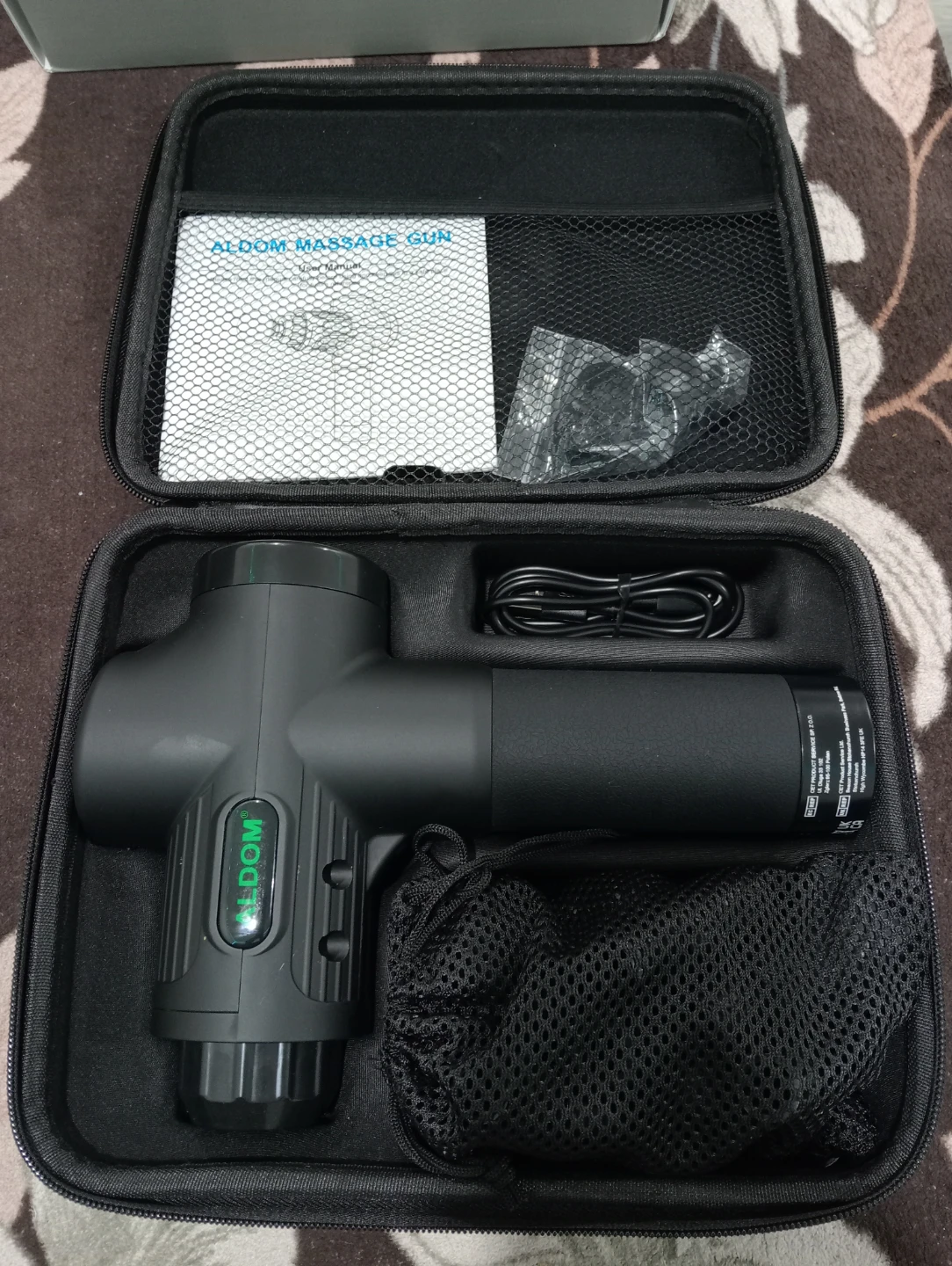 Aldom Massage Gun with 8 Attachments - photo 4