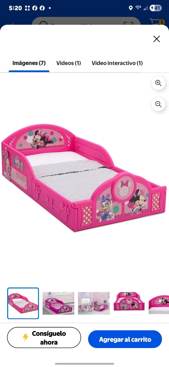 Toddler Minnie Mouse Bed