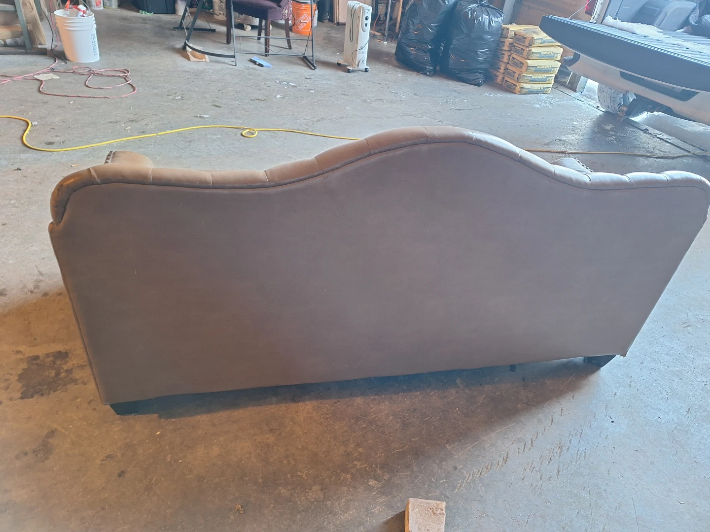 Brown Tufted Chesterfield Sofa - photo 2