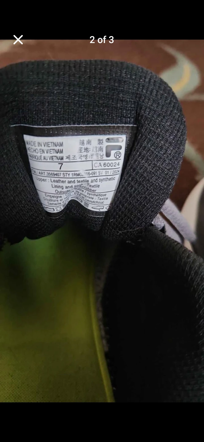 Fila Grey Running Shoes Size 7 - photo 2