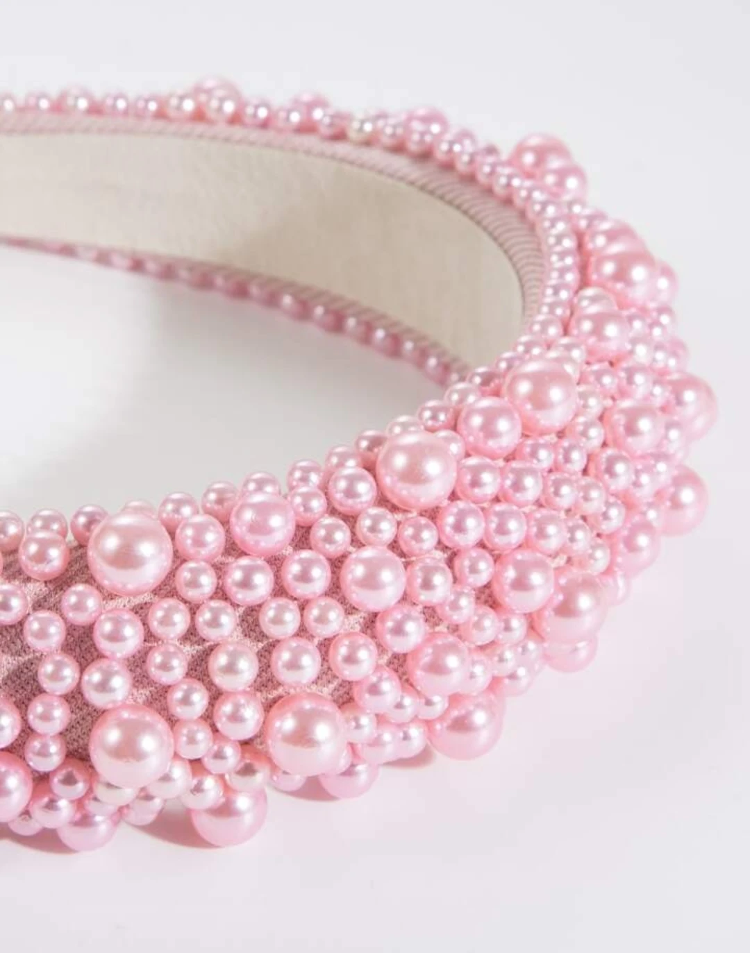 Pink Pearl Embellished Headband - photo 3