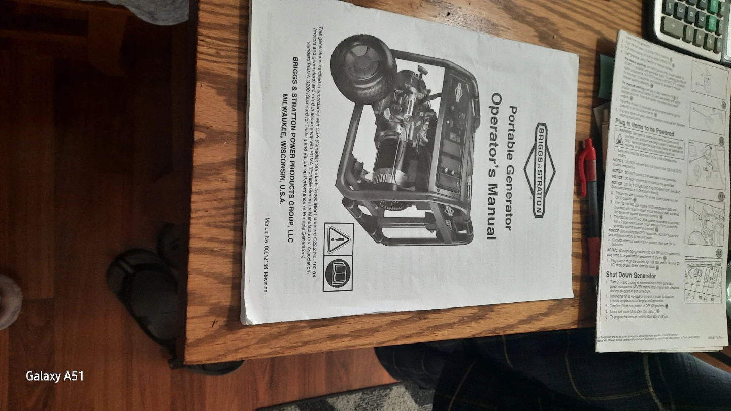 Generator great condition 350.00