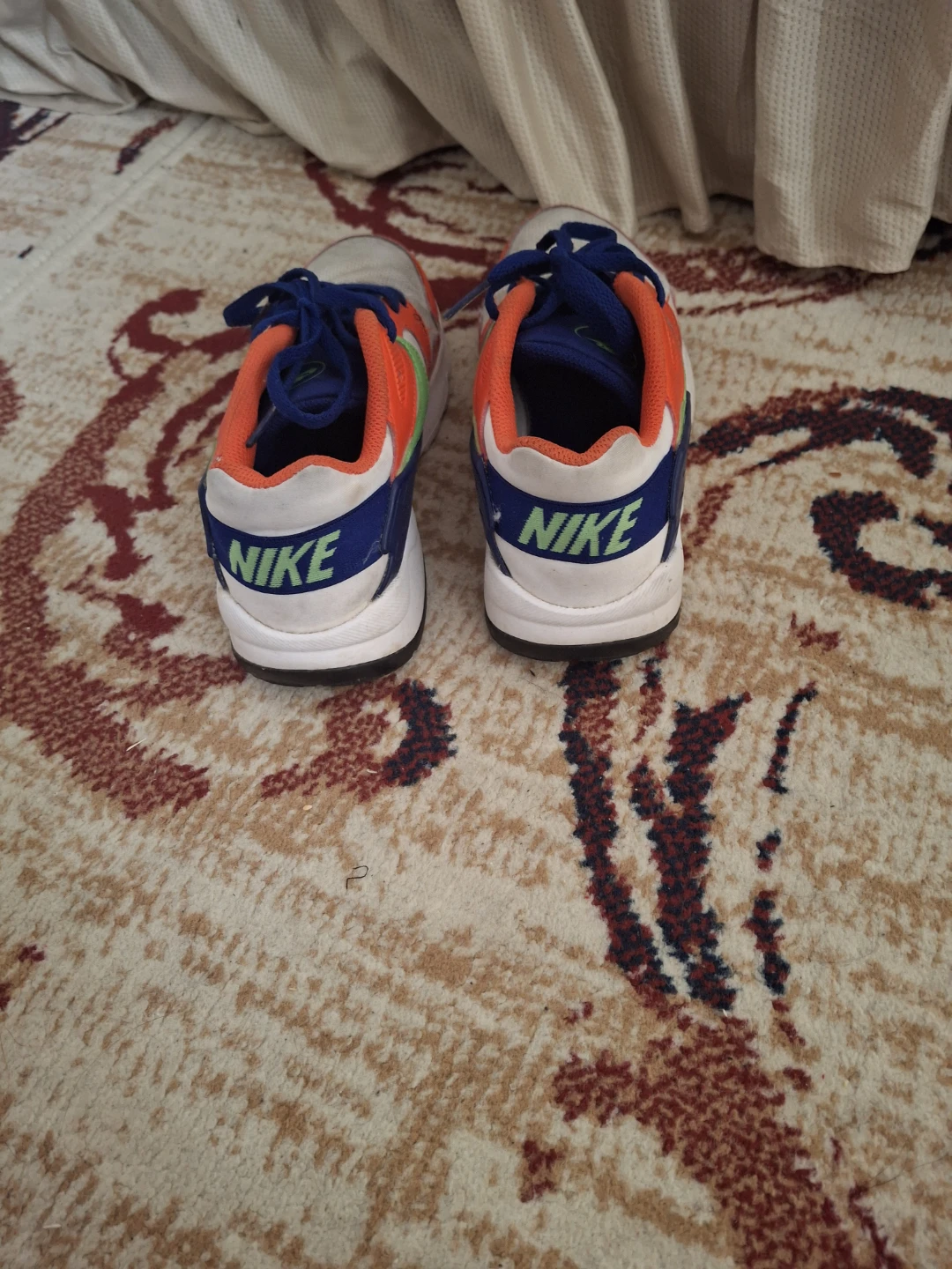 Nike Kids Running Shoes - Orange/White/Blue - photo 2