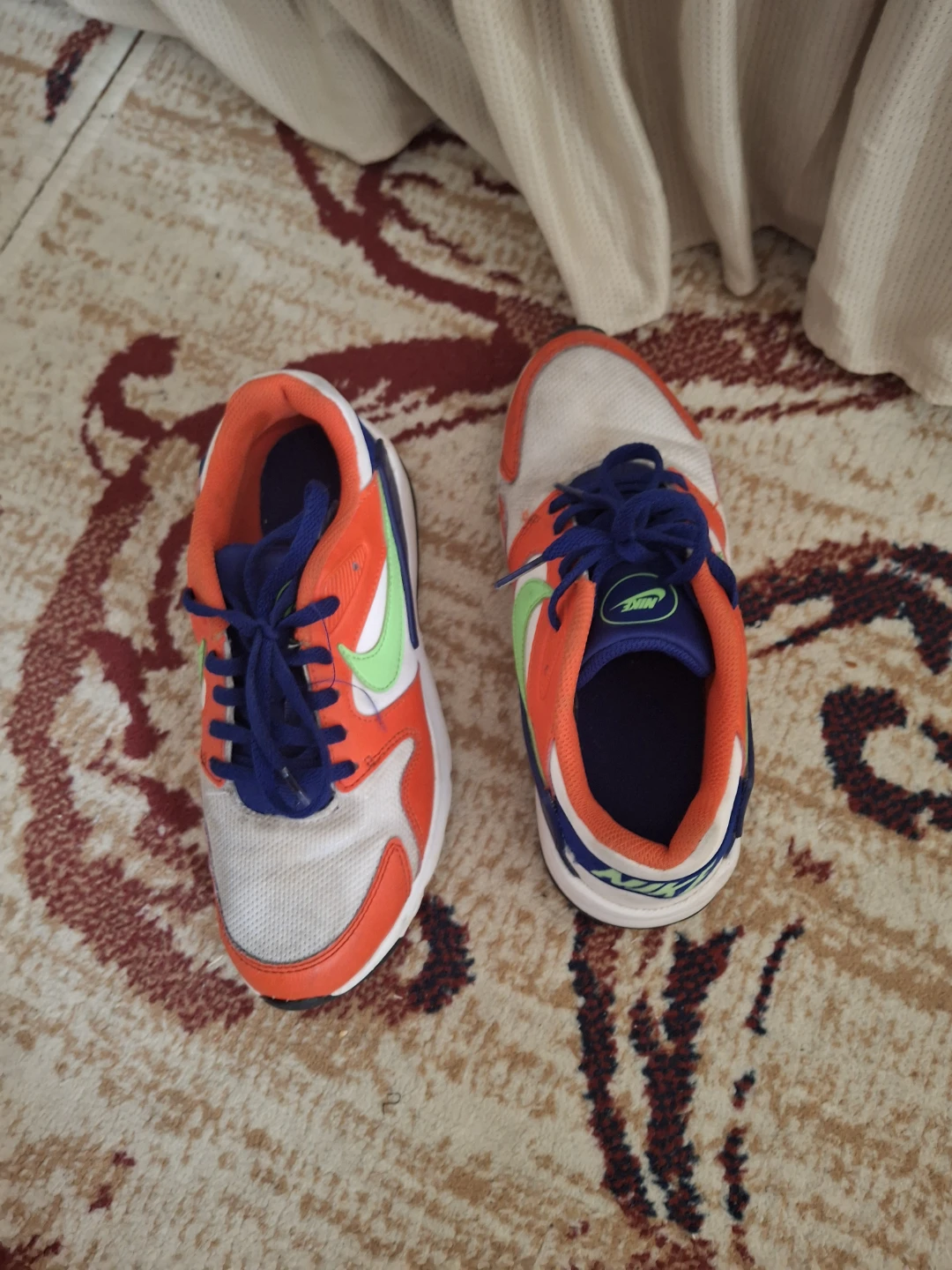 Nike Kids Running Shoes - Orange/White/Blue - photo 4