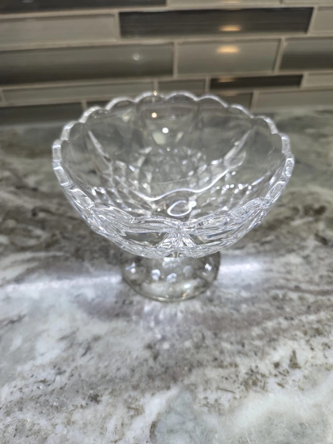 Crystal Glass Candy Dish with Lid - photo 2