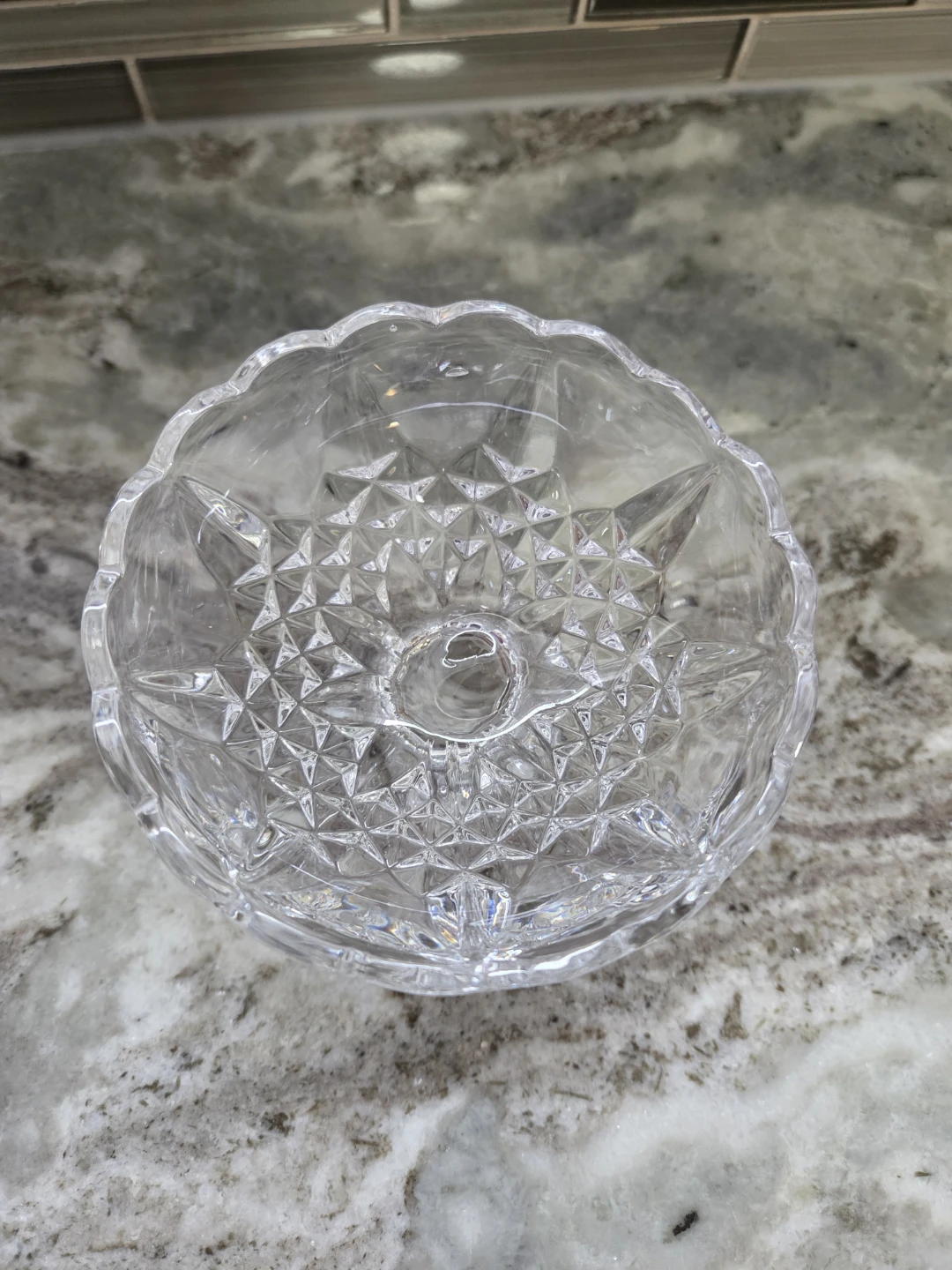 Crystal Glass Candy Dish with Lid - photo 3