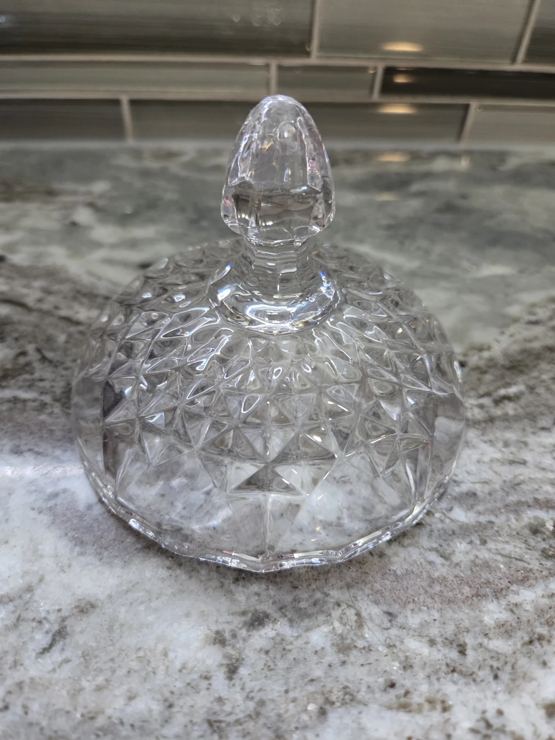 Crystal Glass Candy Dish with Lid - photo 4