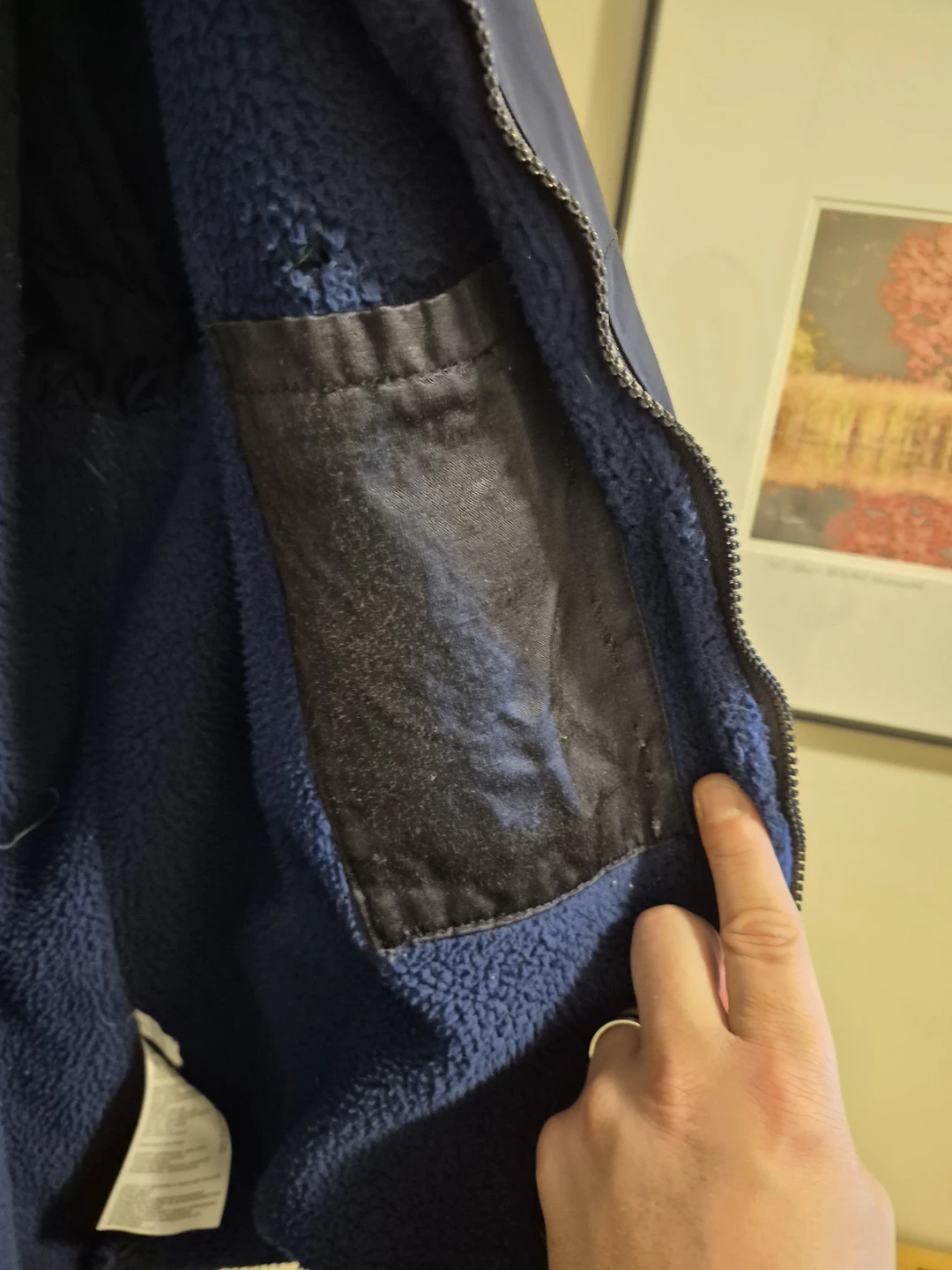 Nautica Navy Jacket with Fleece Lining - photo 5